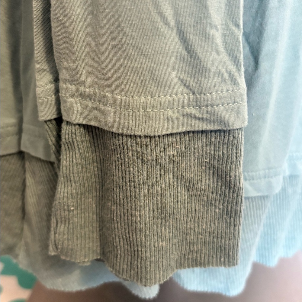 KORI AMERICA Green Long Sleeve Women's Tunic Top - Picture 6 of 9